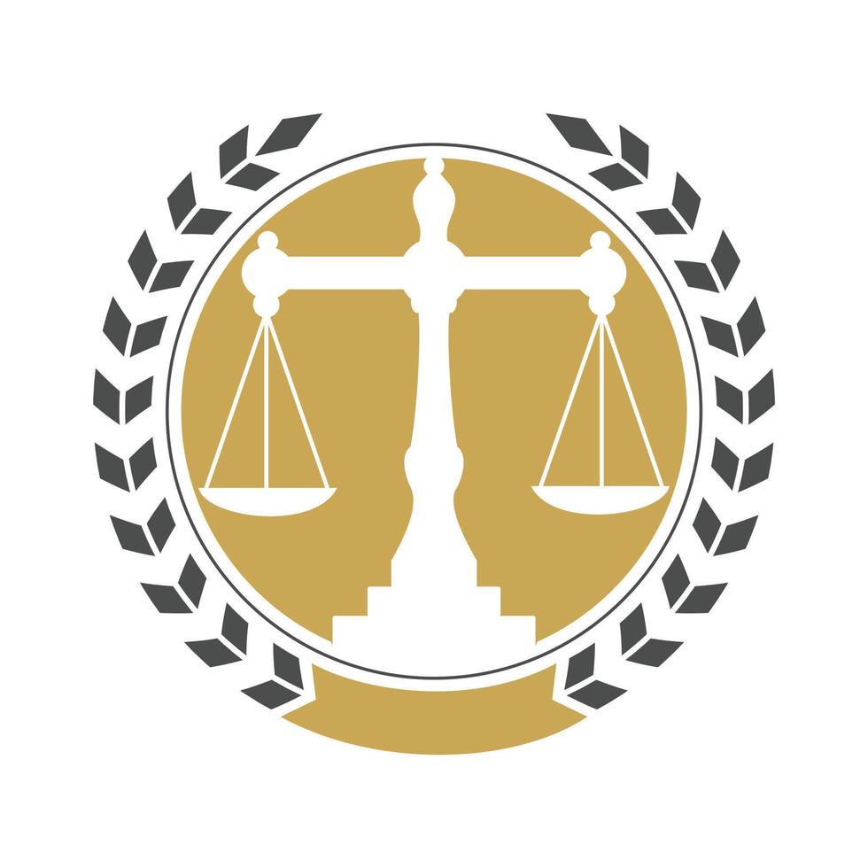 Law Balance And Attorney Monogram Logo Design. Balance logo design related to attorney, law firm or lawyers. vector