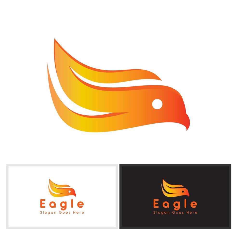 Eagle head logo vector design. bird vector template design.