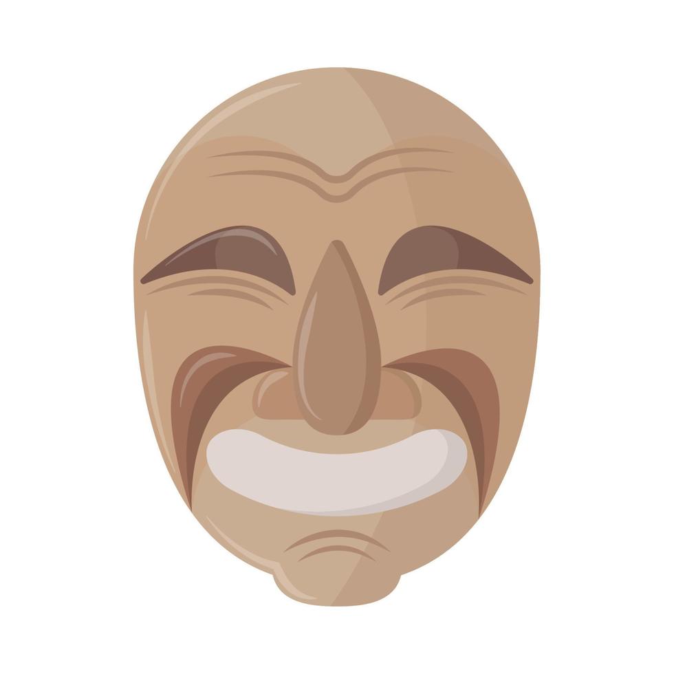 korean theater mask vector