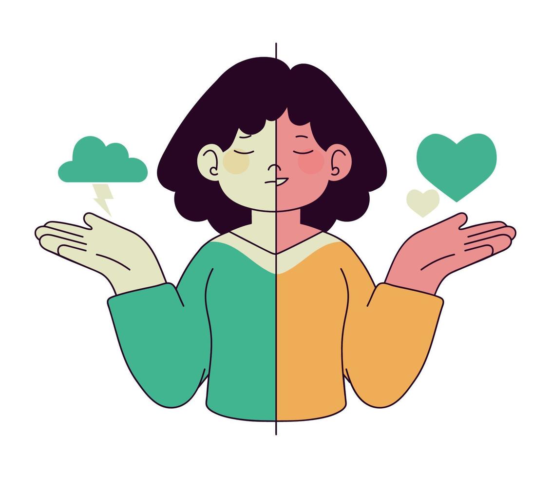 confused woman character vector