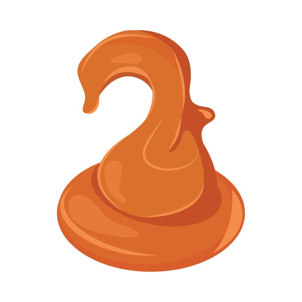 splash caramel icon vector