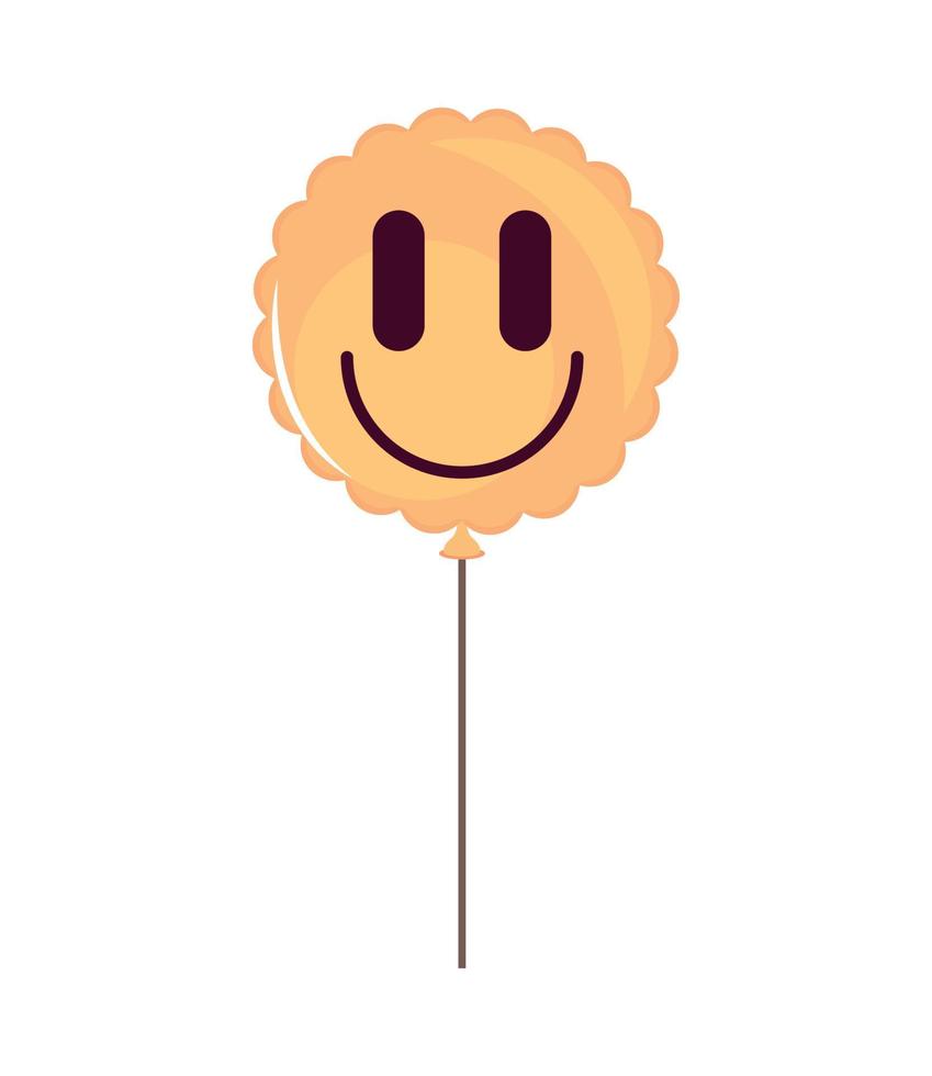 balloon smile face vector
