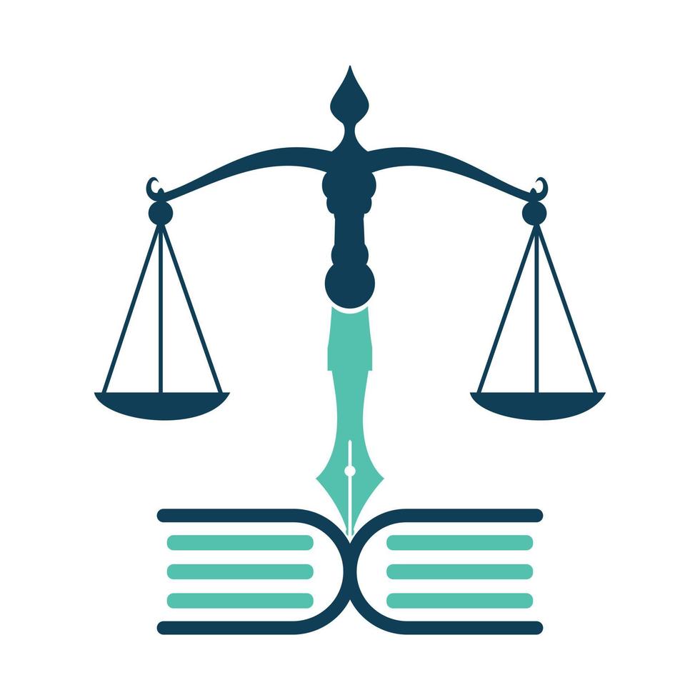Education Law Balance And Attorney Monogram Logo Design. Law Firm open book Logo Design. vector