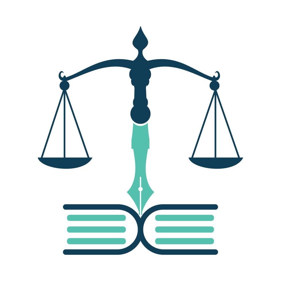 Education Law Balance And Attorney Monogram Logo Design. Law Firm open book Logo Design. vector