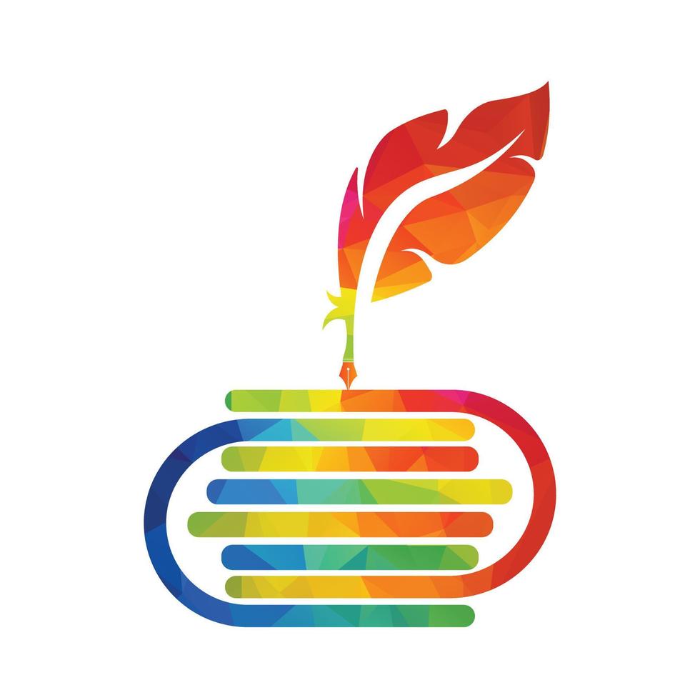 Judicial Quill Writing On Open Book. Judgment Certificate Or Police Document Vector. Education Book Quill Vector Template Design.