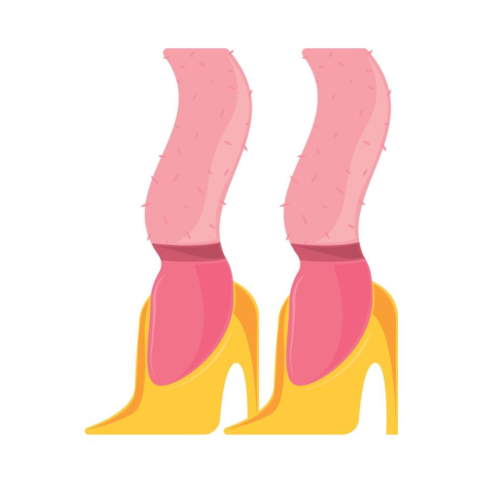 female legs 90s modern vector