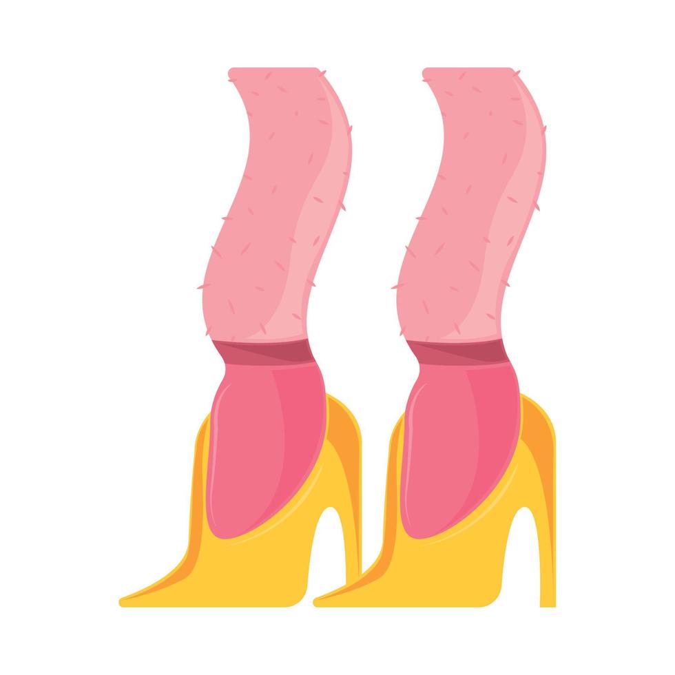 female legs 90s modern vector