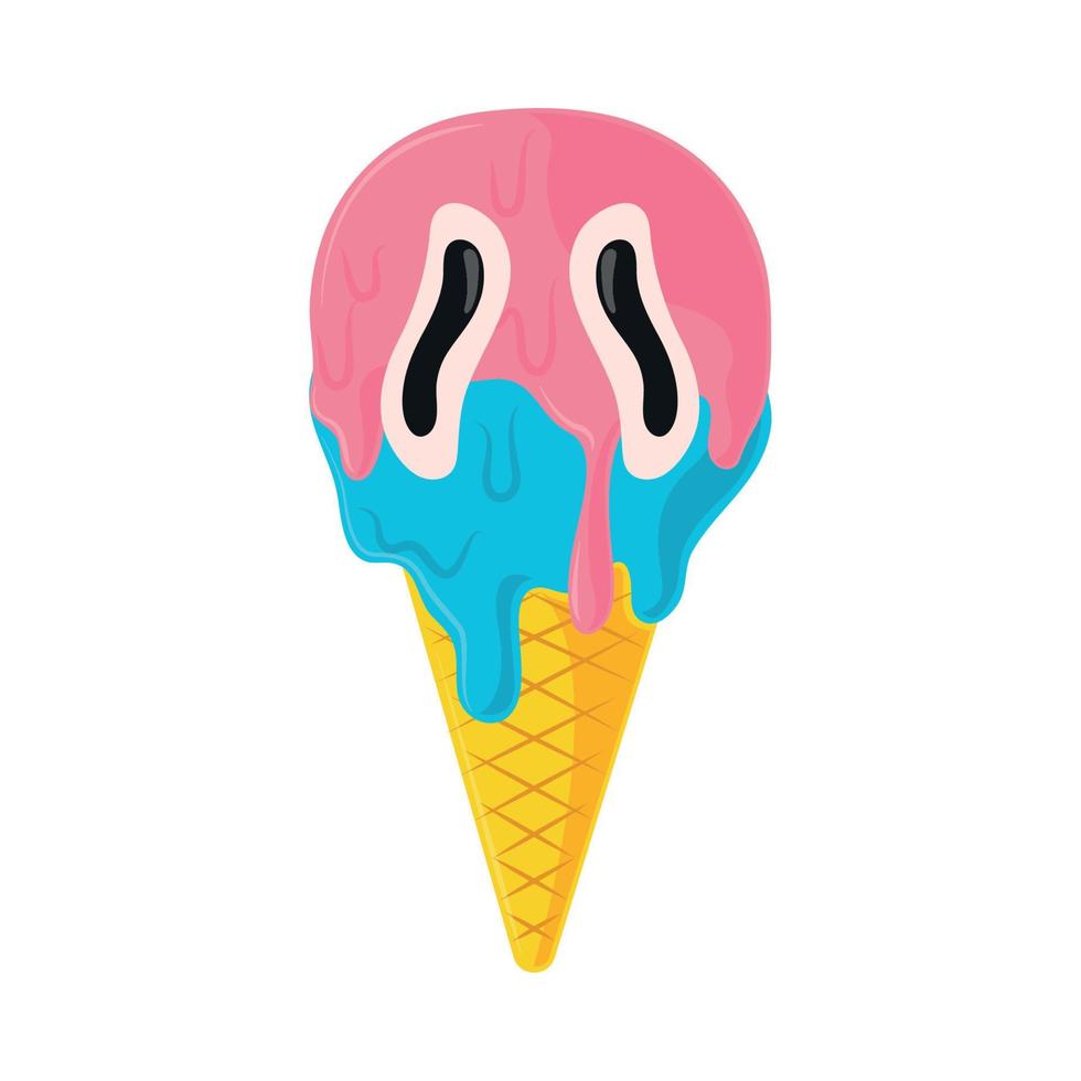 ice cream 90s modern vector