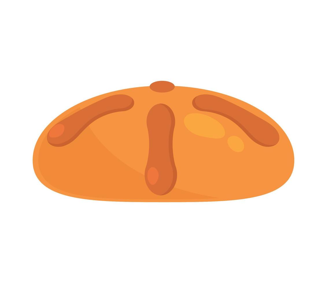 baked bread icon vector