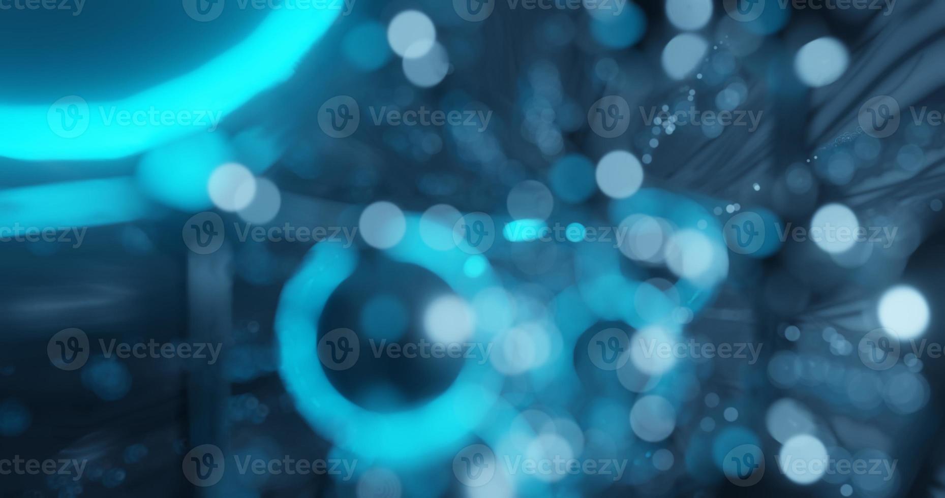 abstract background using bright blue spherical particles that have a blur and defocus effect, 3d rendering and 4K size photo