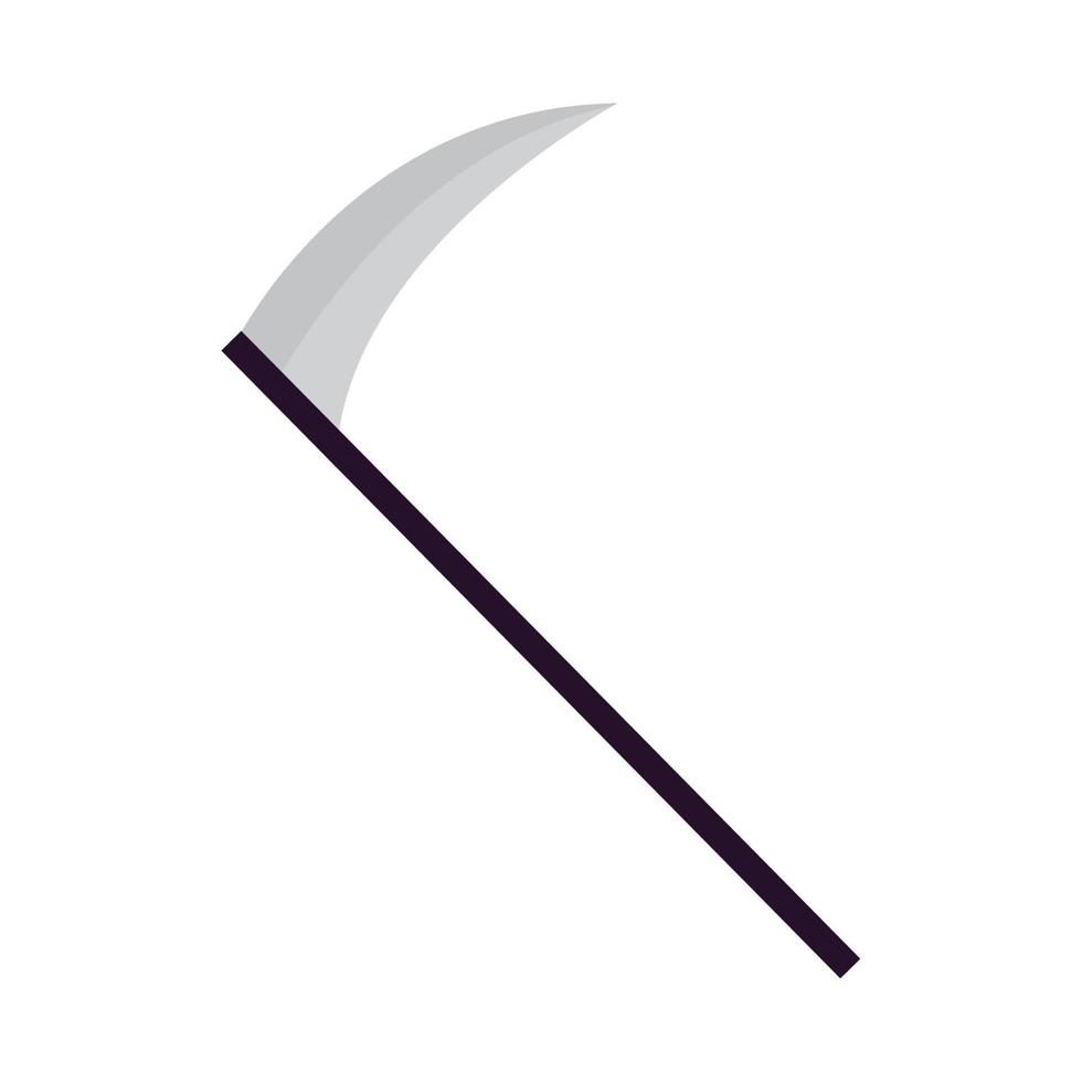 scythe tool icon vector