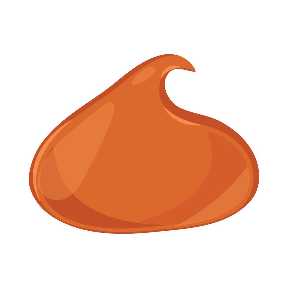 caramel isolated flat icon vector