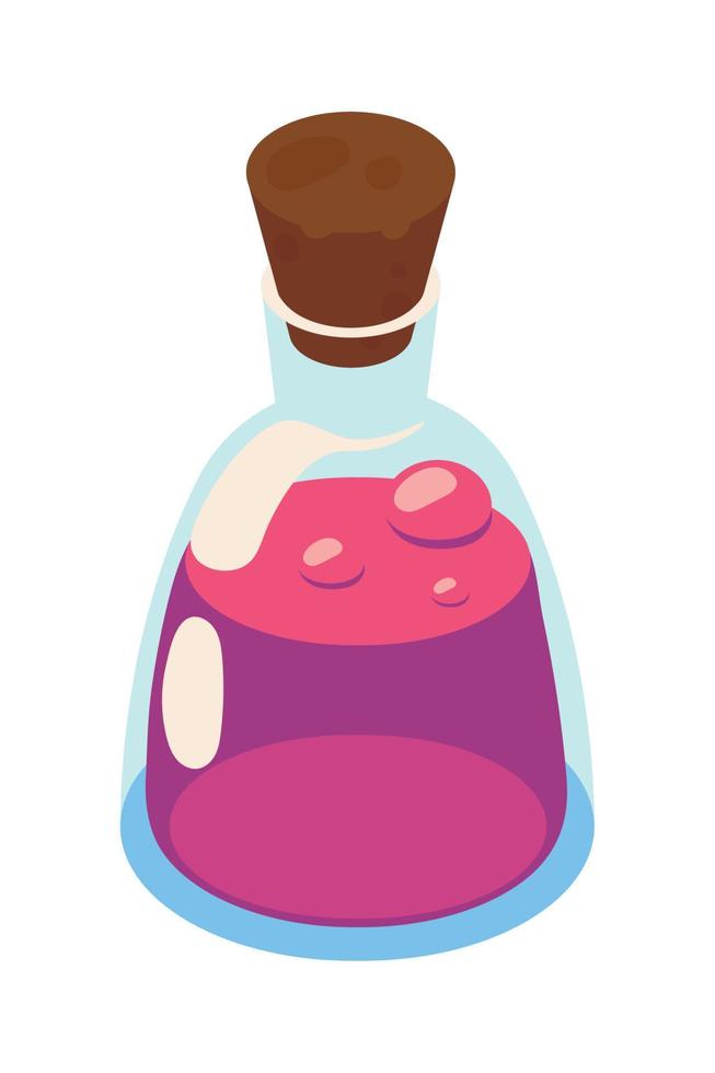 bottle magic elixir vector