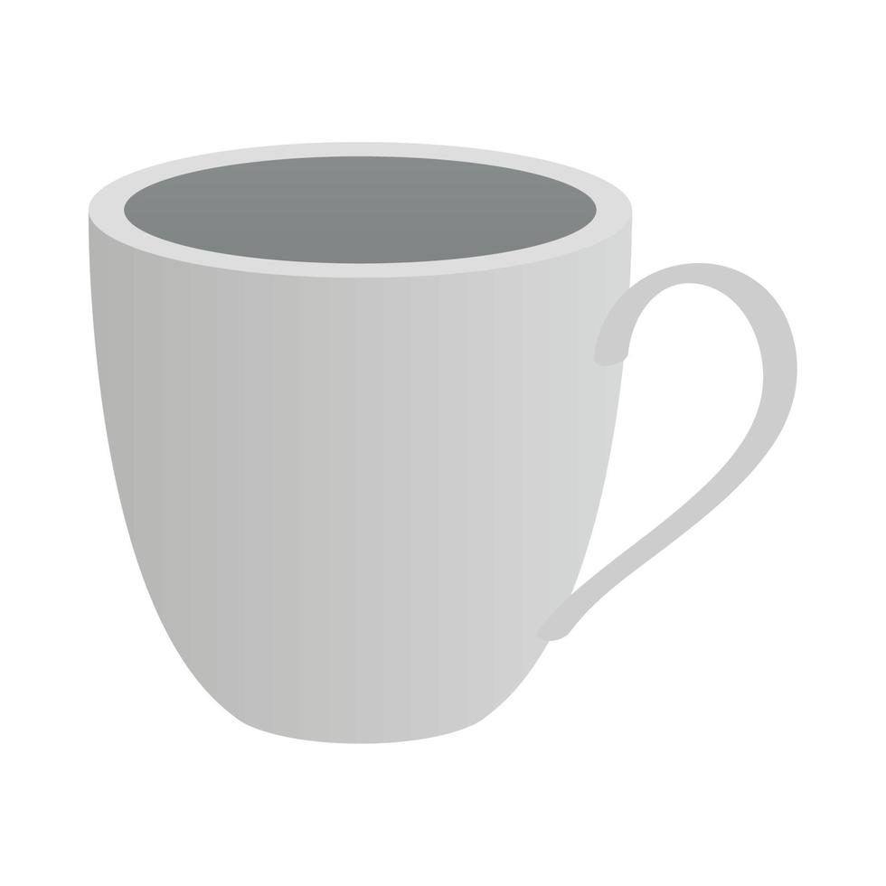 taza de cerámica maqueta vector