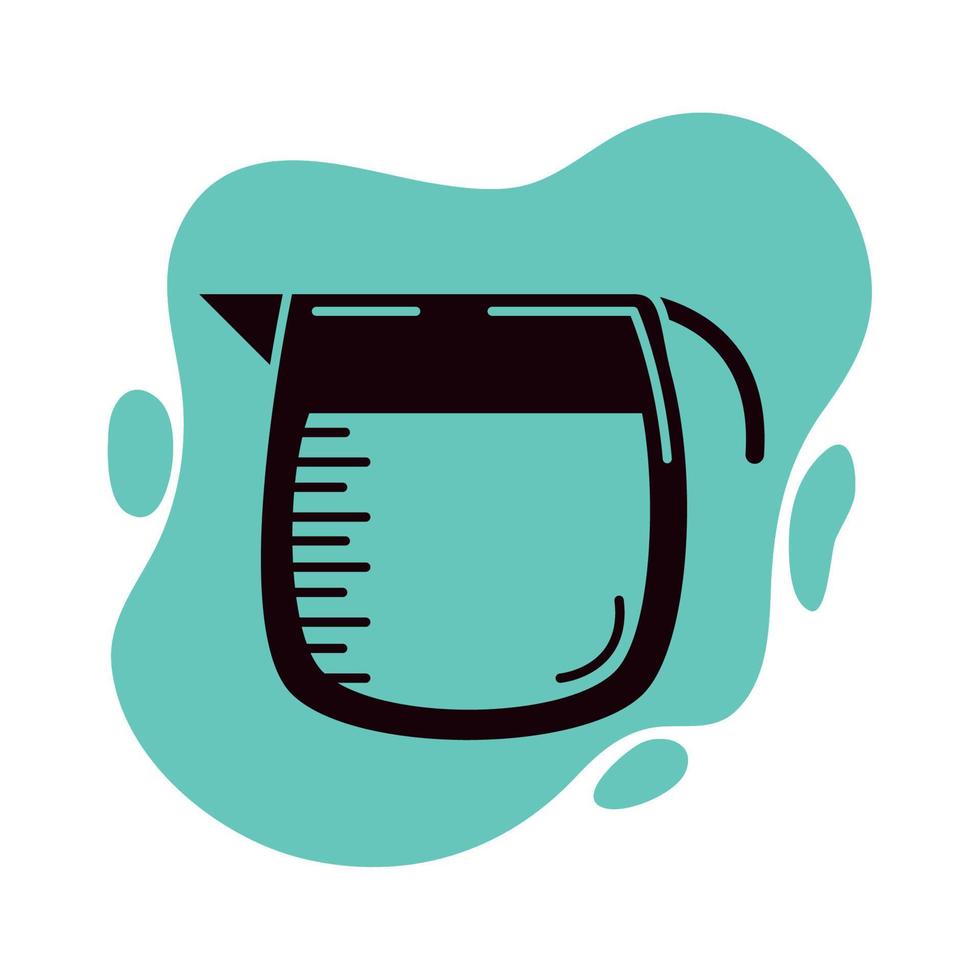 glass kettle icon vector