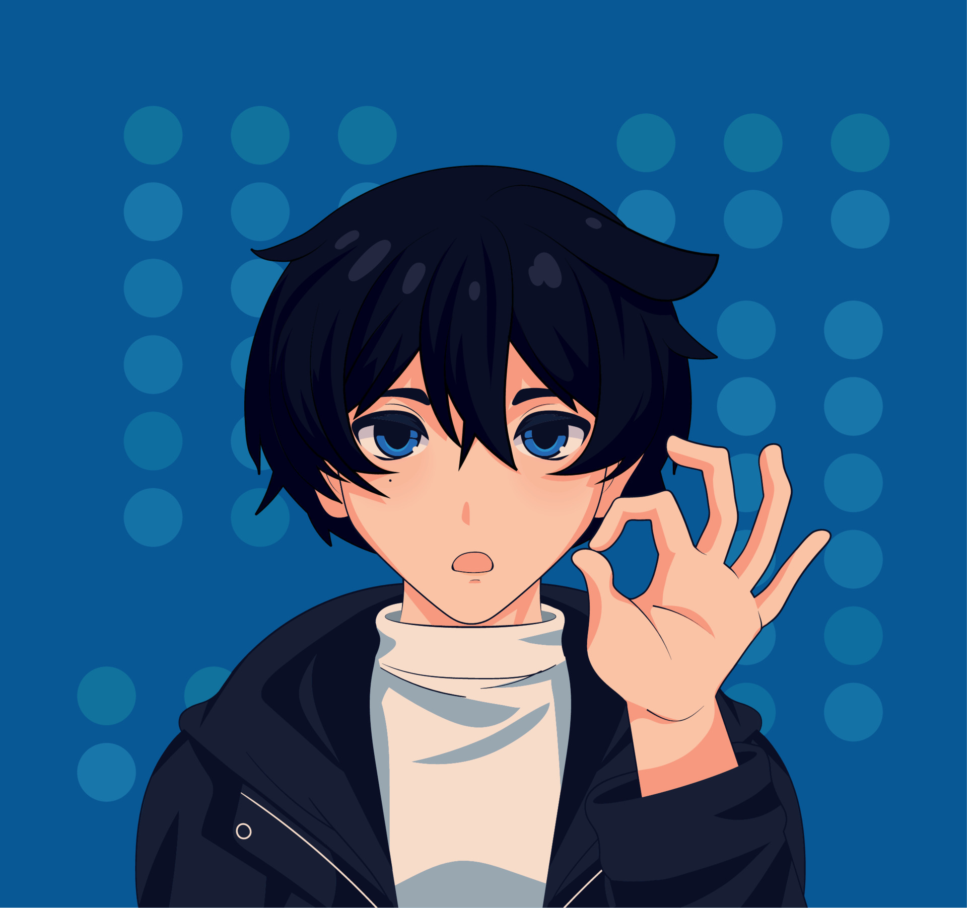 anime boy avatar 11484429 Vector Art at Vecteezy