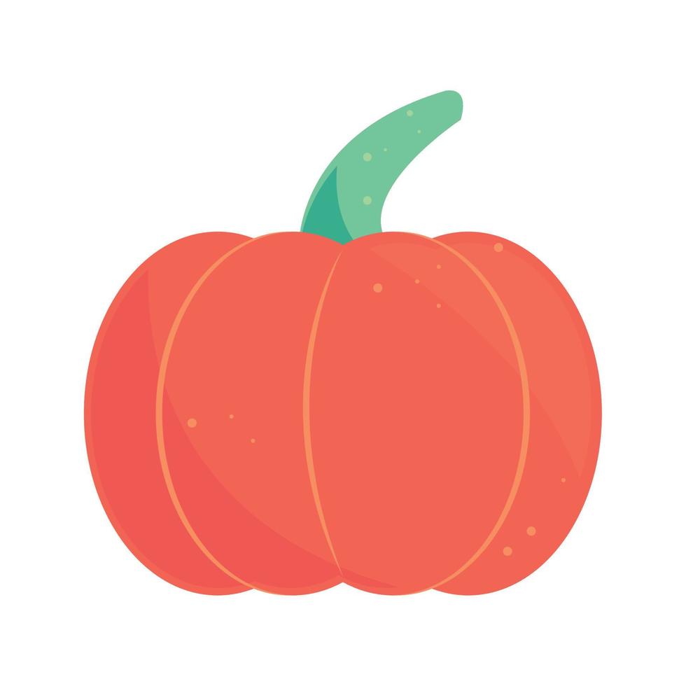 icono de dibujos animados de calabaza de halloween vector