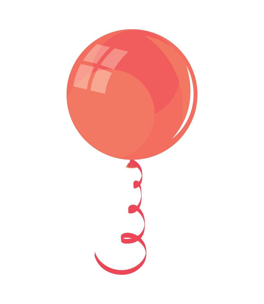 balloon festive icon vector