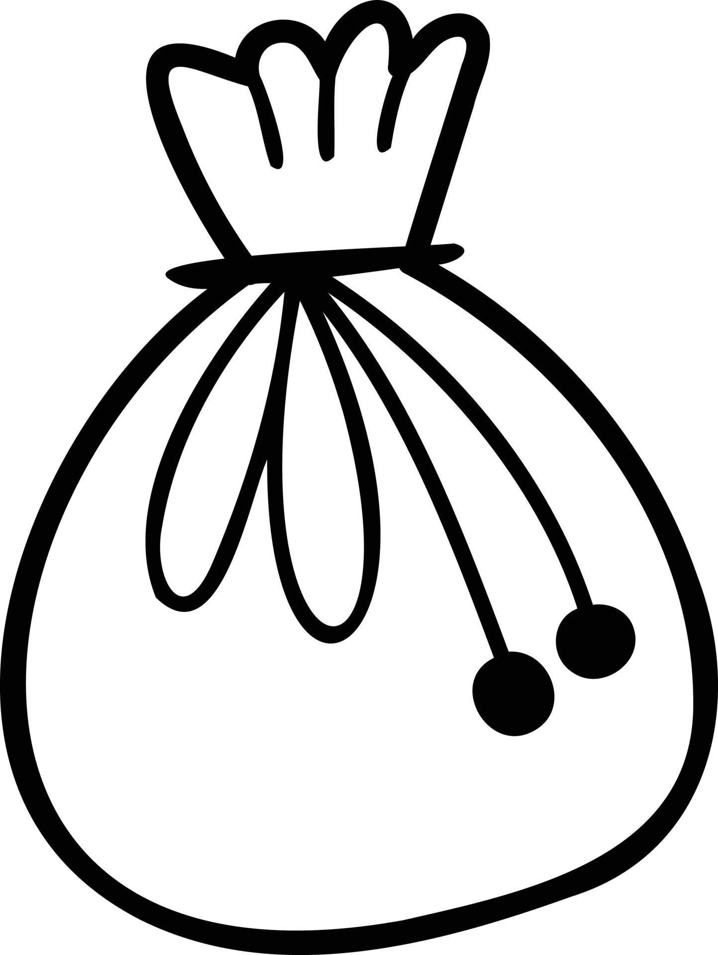 Hand Drawn cute drawstring bags illustration 11484549 Vector Art at
