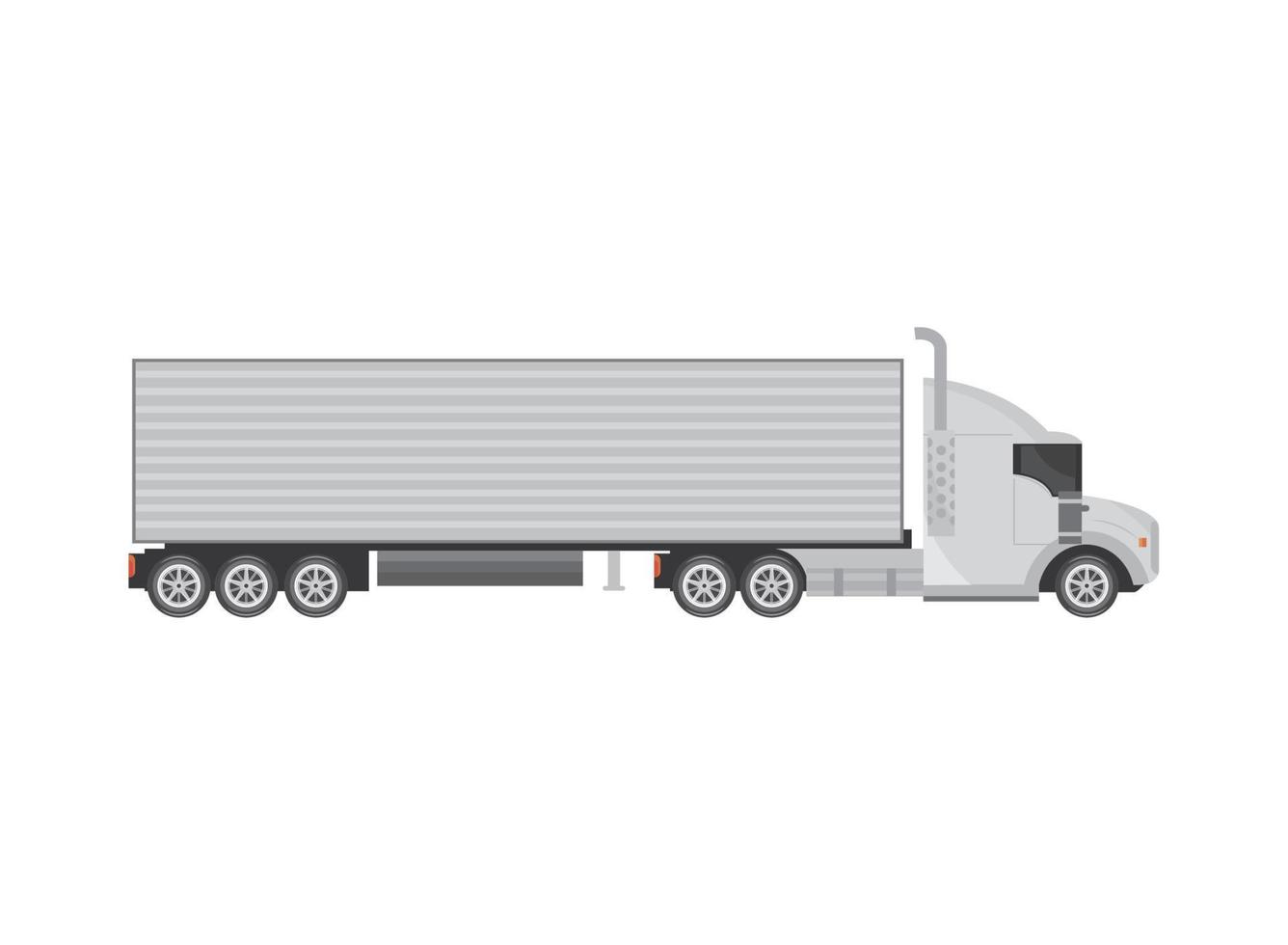 cargo truck mockup icon vector