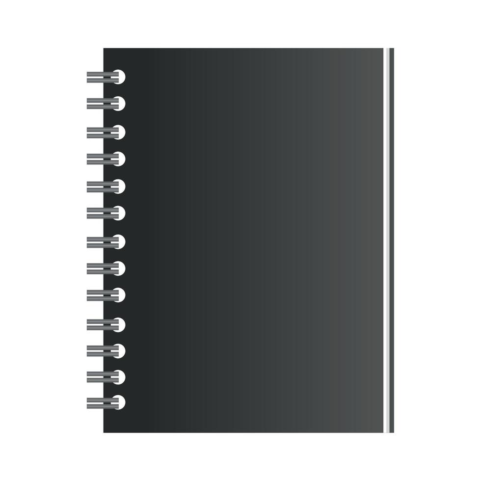 maqueta cuaderno papeleria vector