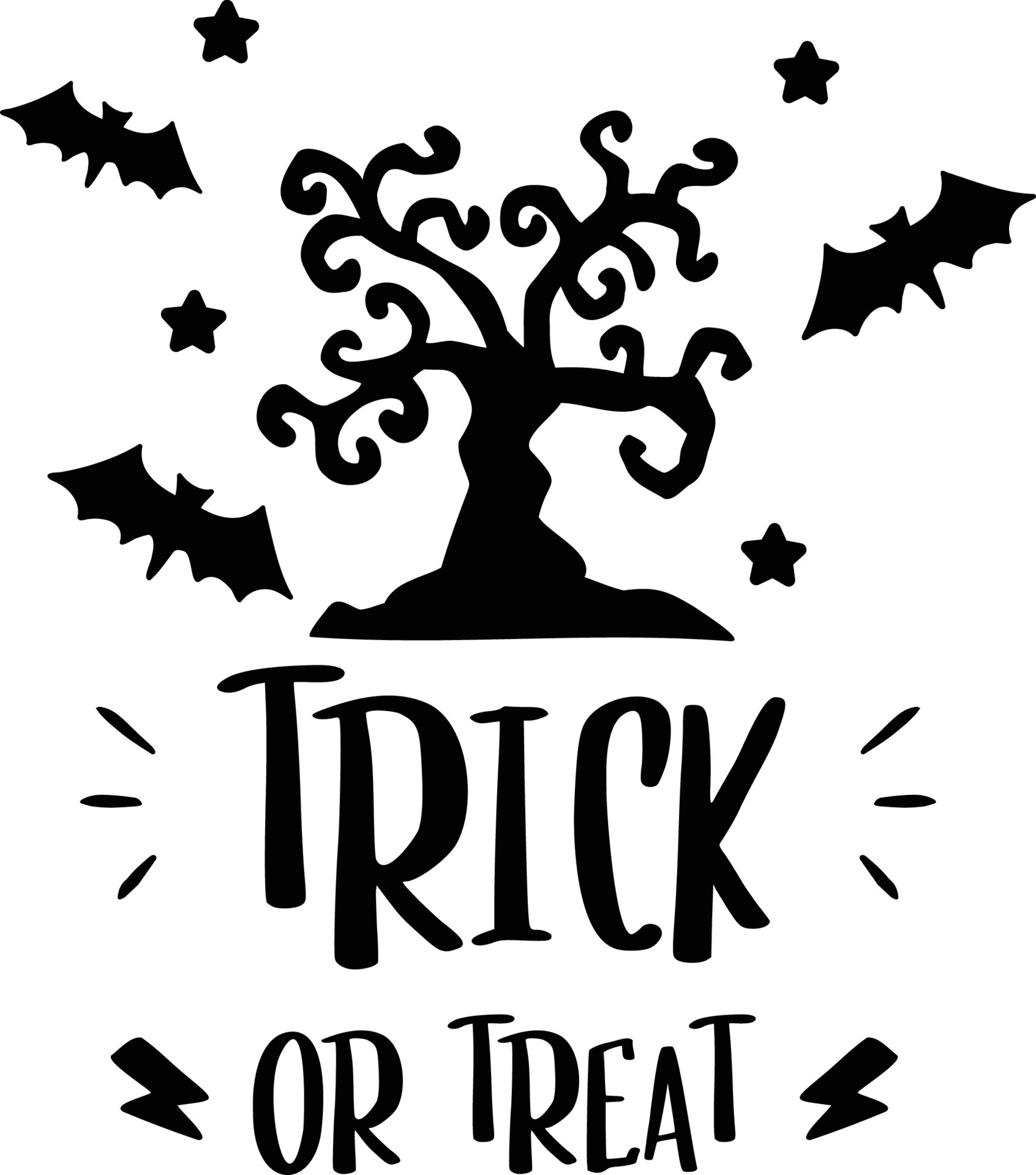 trick or treat lettering illustration 11484786 Vector Art at Vecteezy