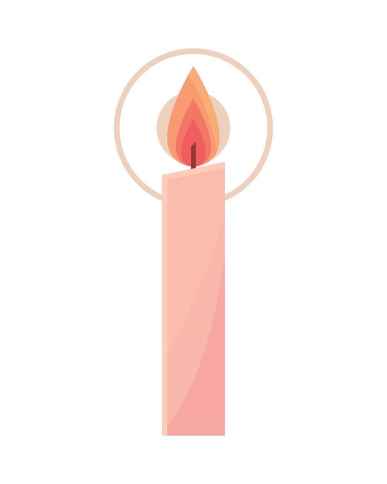 light candle bright vector