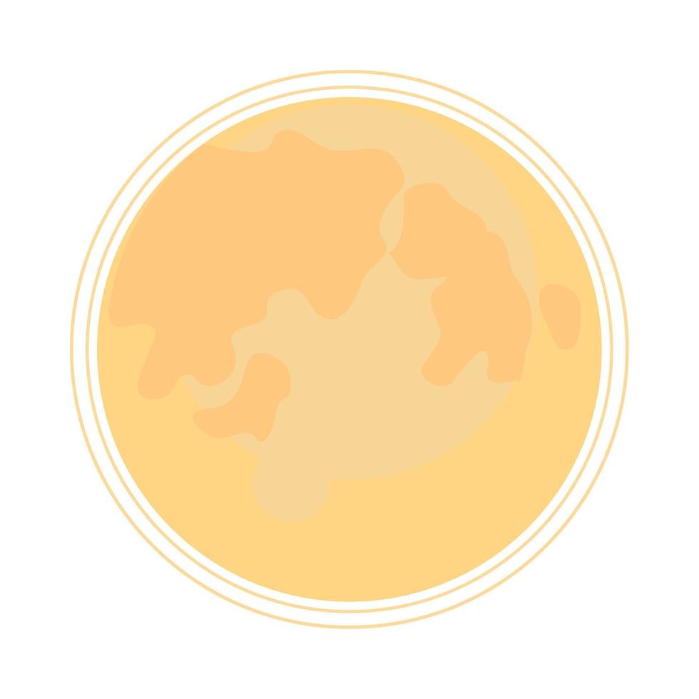 full moon sky vector