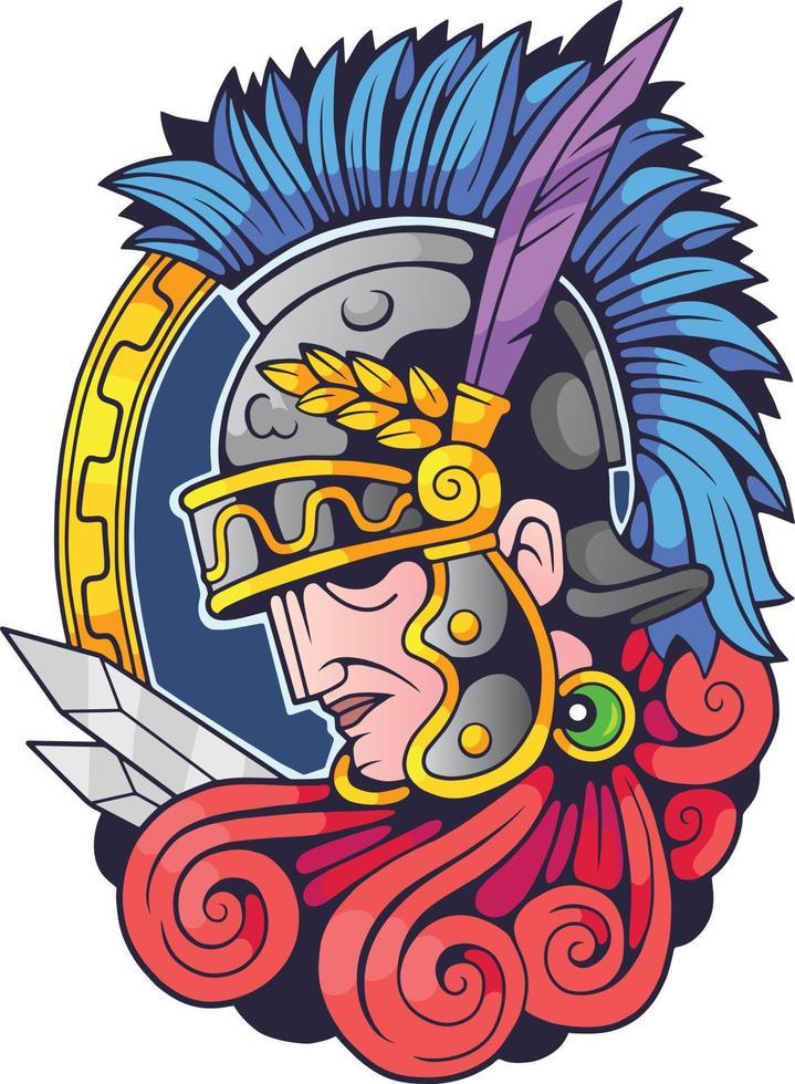 antique spartan design vector