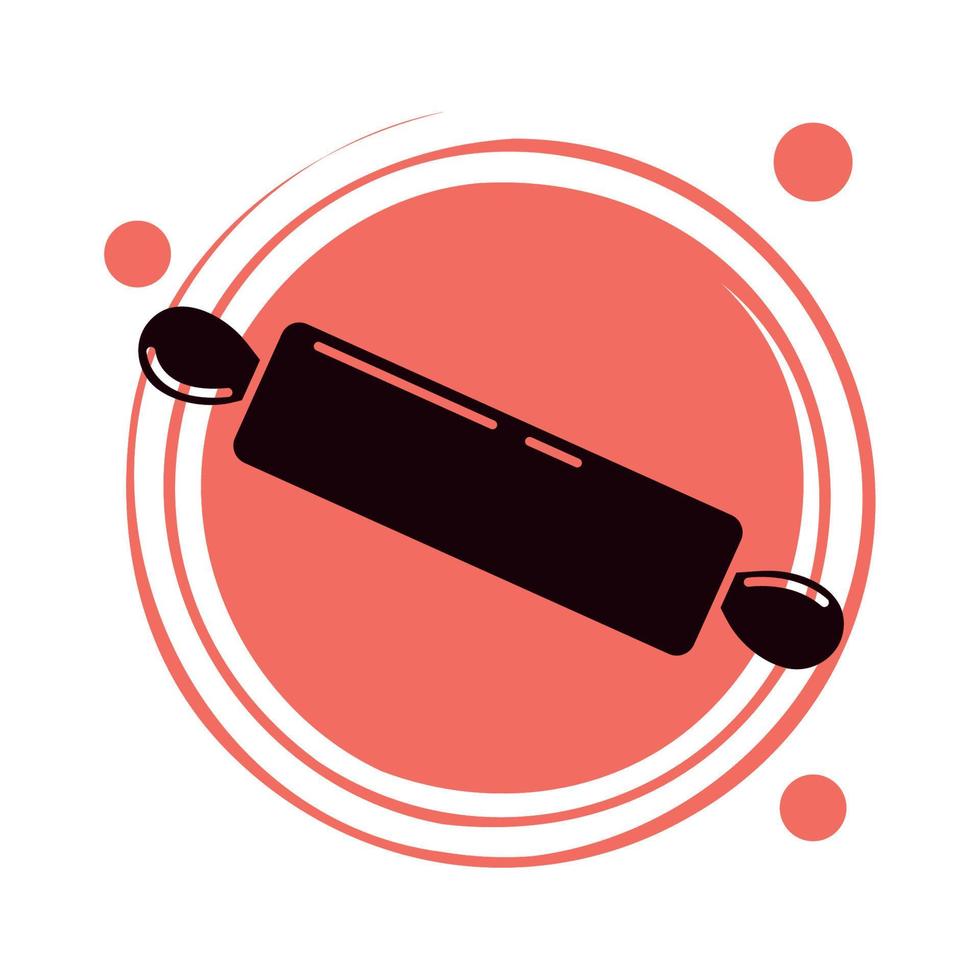 rolling pin icon vector