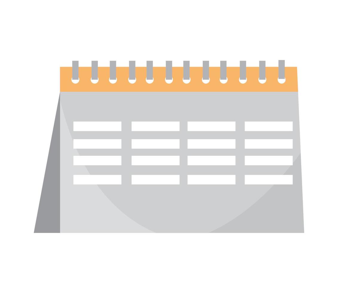 calendar icon isolated vector