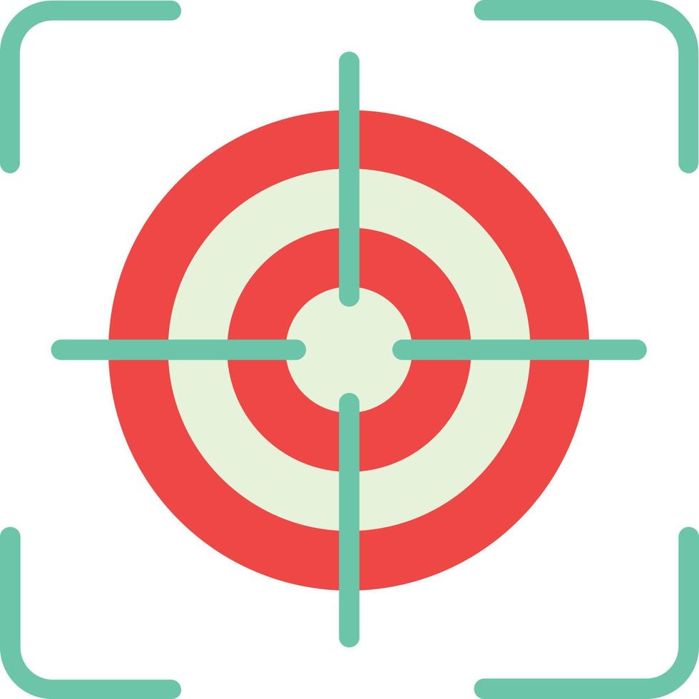 Target Flat Icon vector