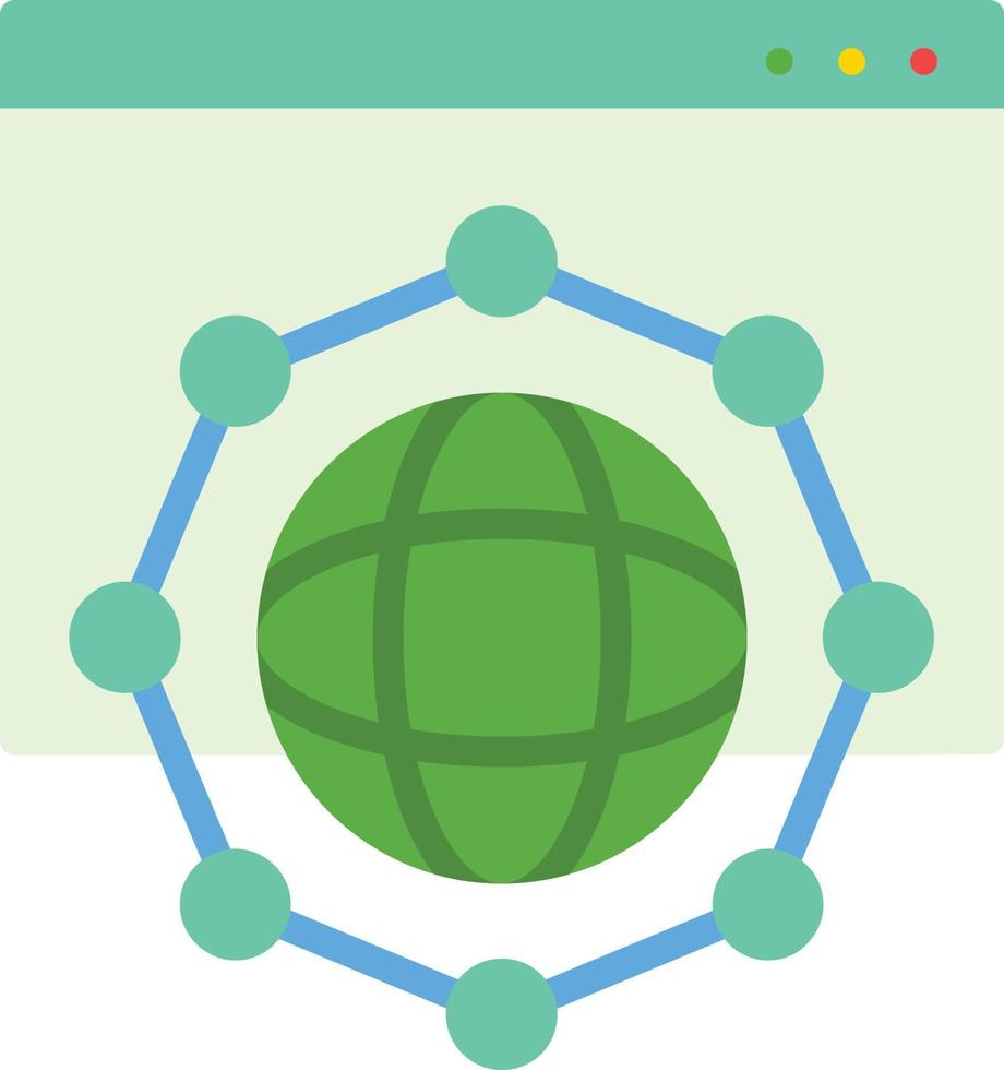 Internet Flat Icon vector