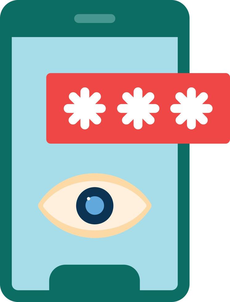 Show Password Flat Icon vector
