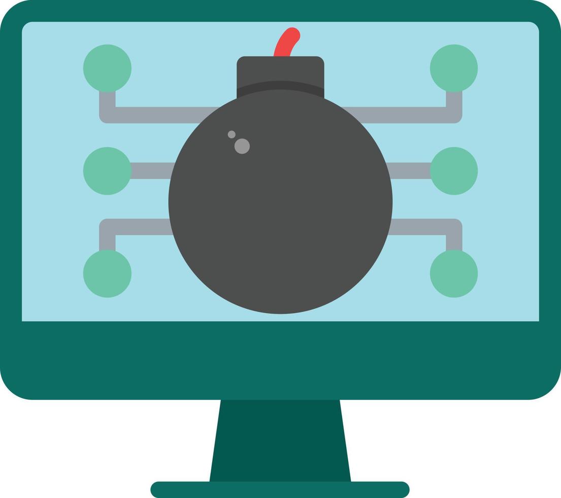 Bomb Flat Icon vector