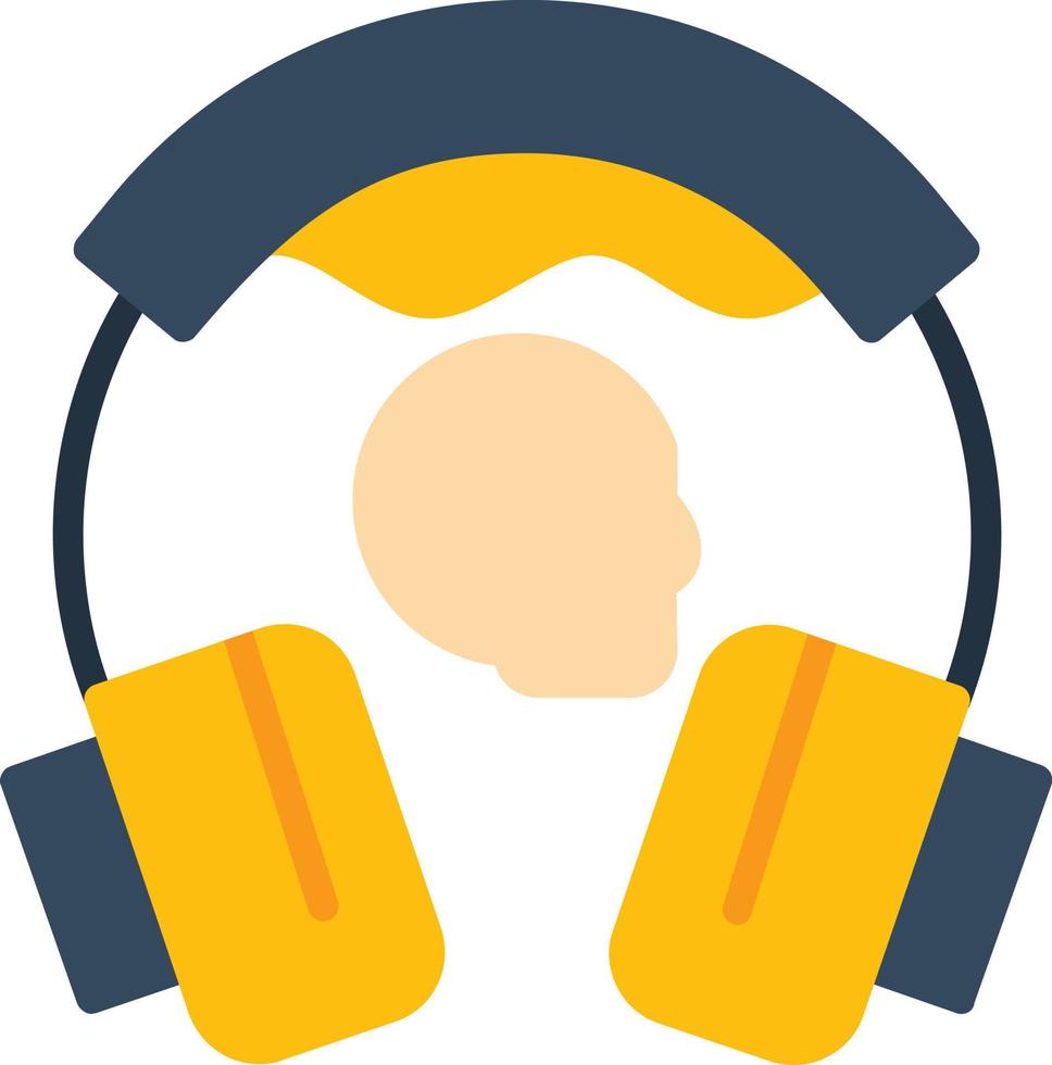 Headphones Flat Icon vector