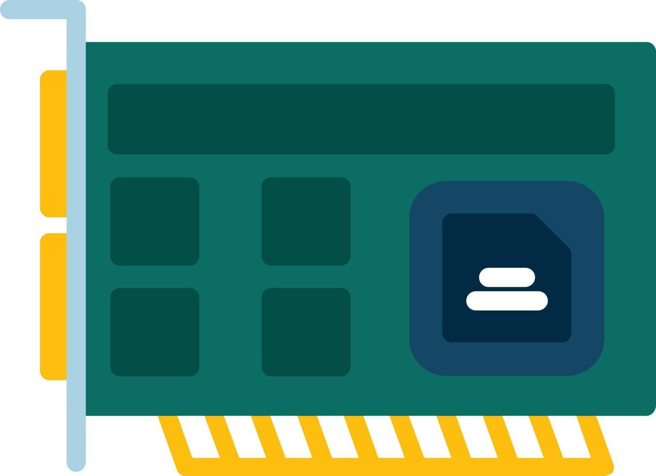 Card Flat Icon vector