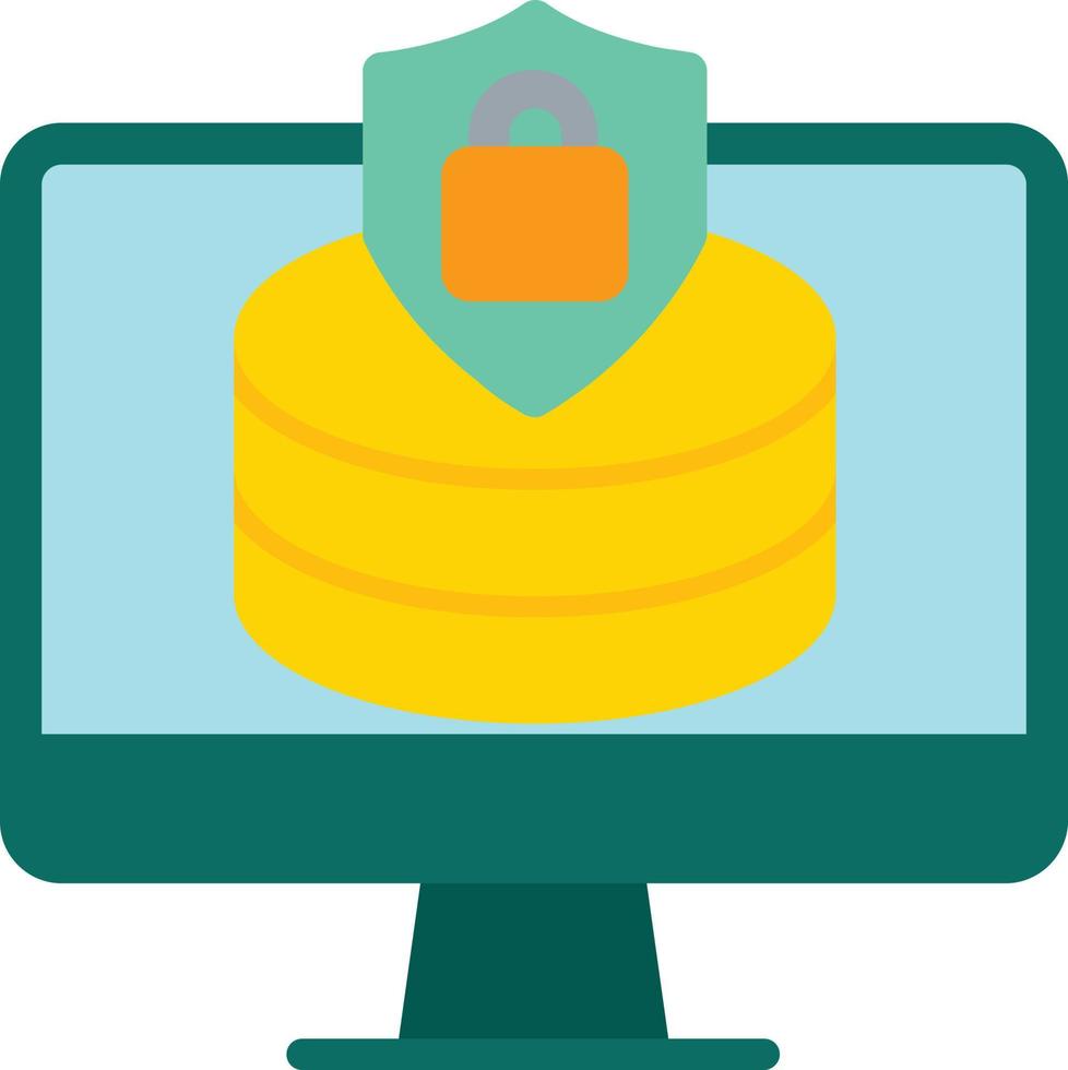 Database Flat Icon vector