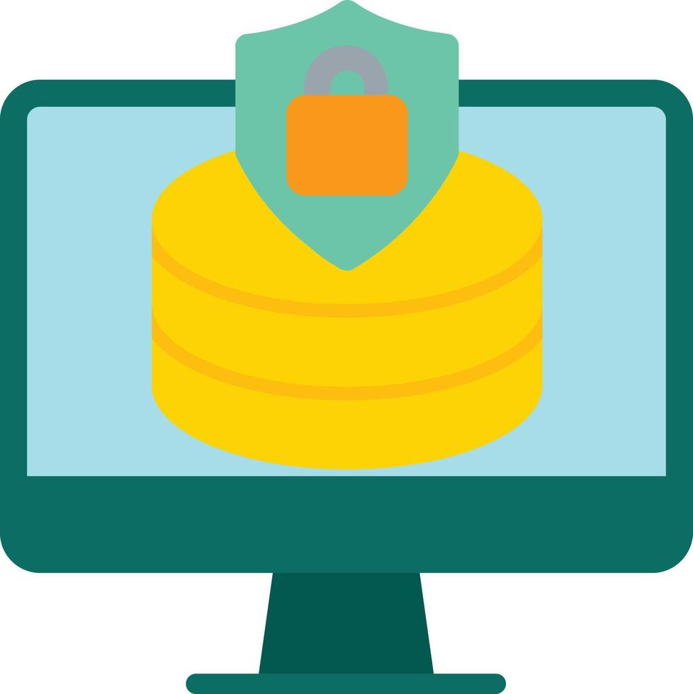 Database Flat Icon vector