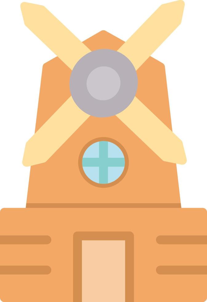 Windmill Flat Icon vector