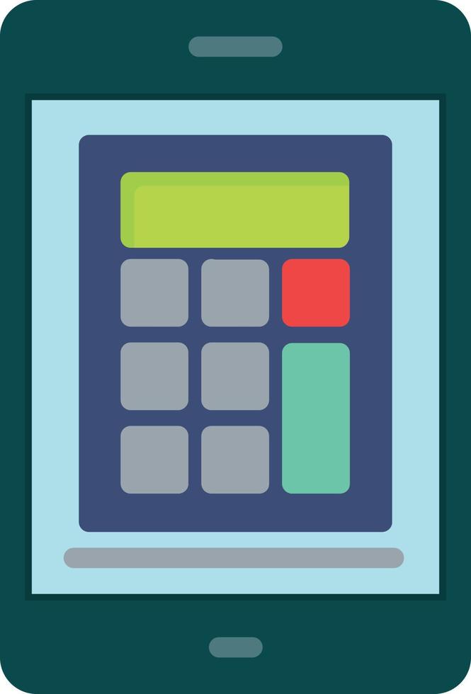 Calculator Glyph Icon vector