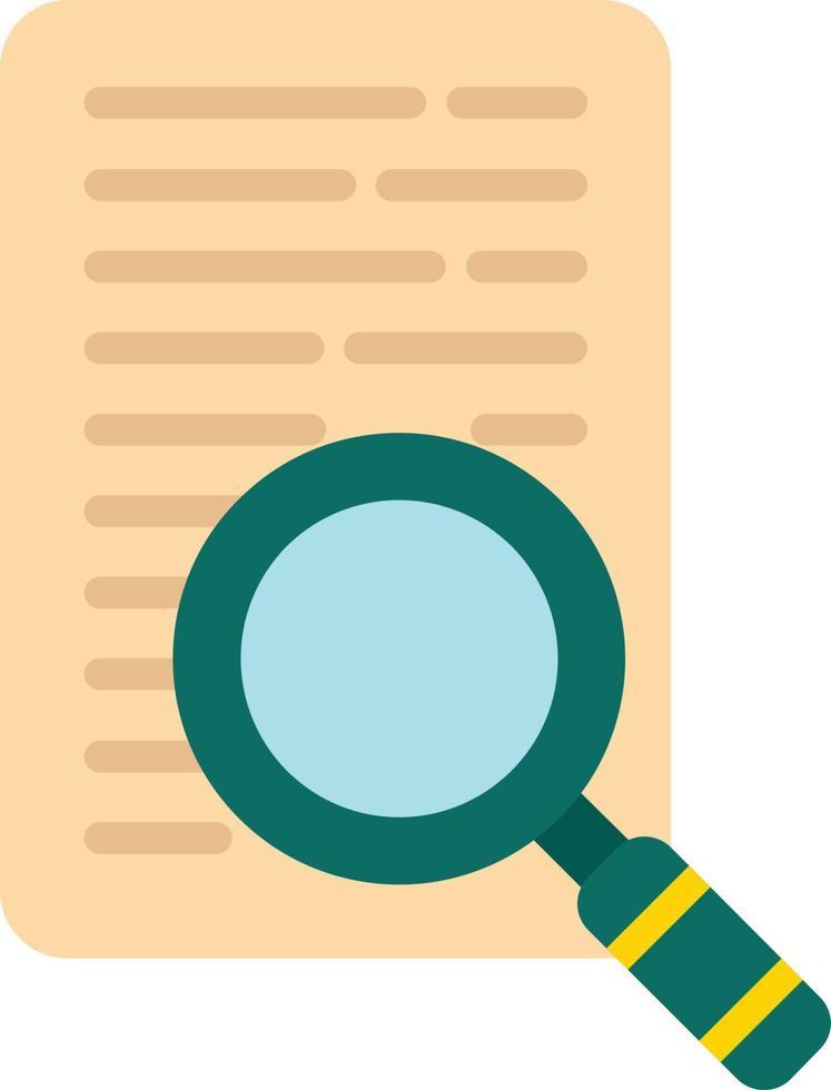 Magnifying Flat Icon vector