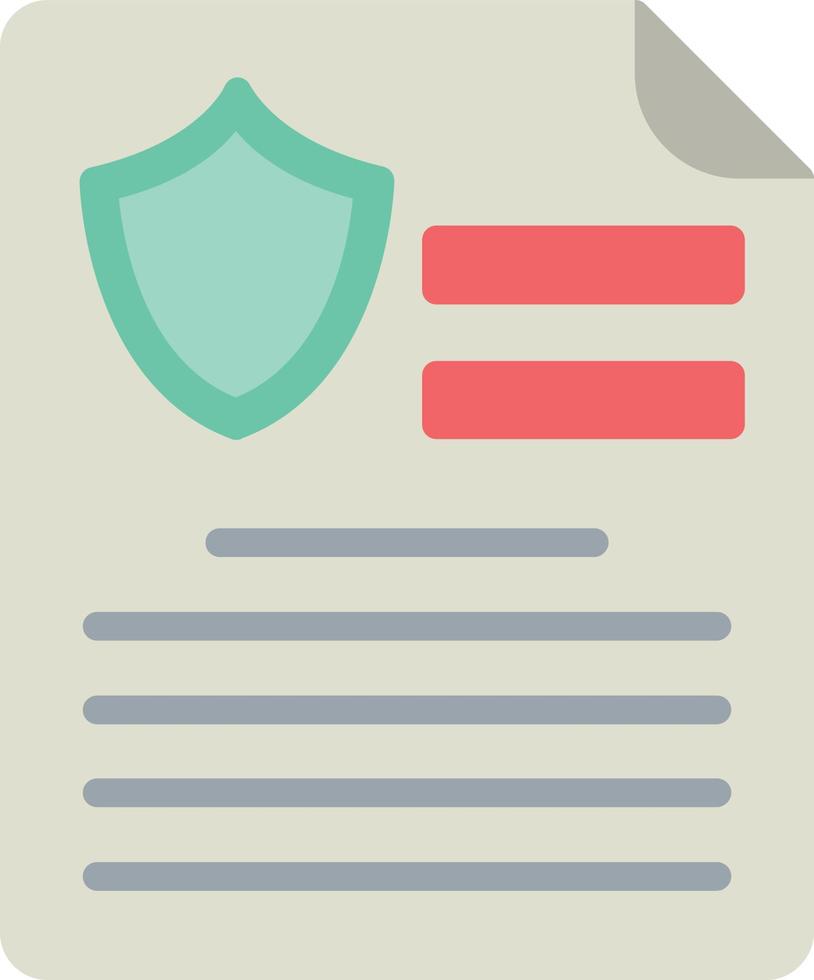 Document Flat Icon vector