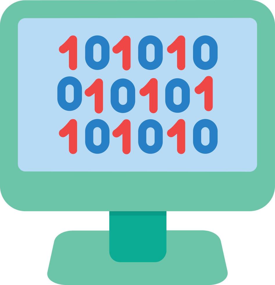 Code Flat Icon vector