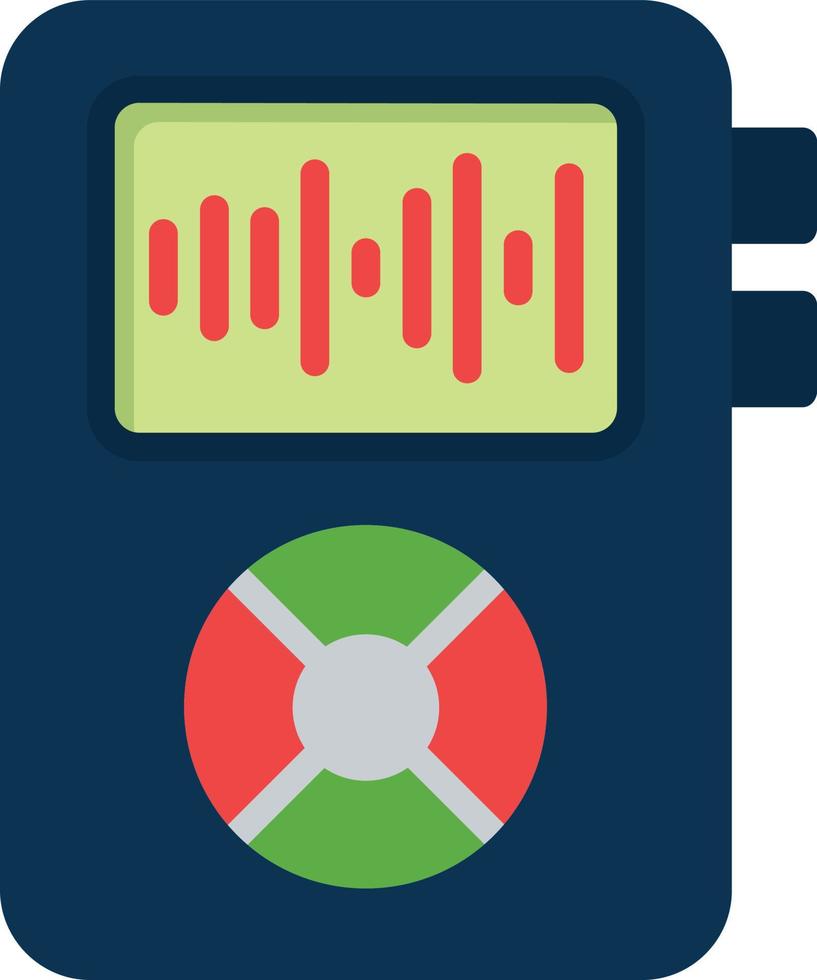 Voice Recorder Flat Icon vector