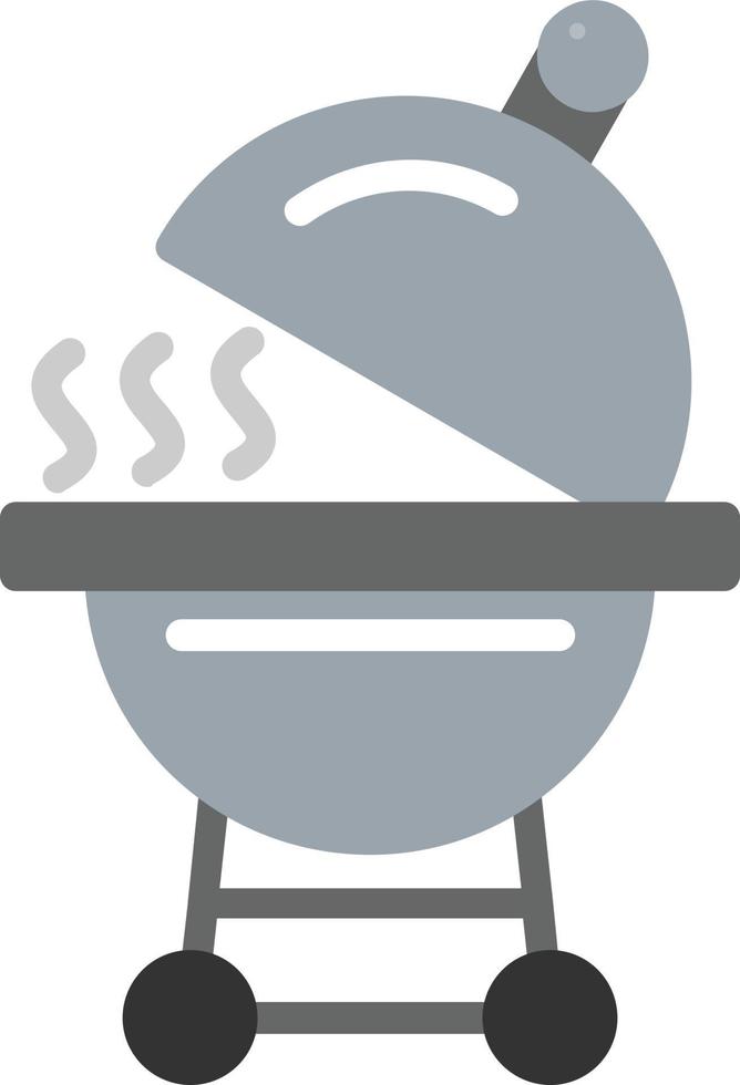 barbacoa, plano, icono vector