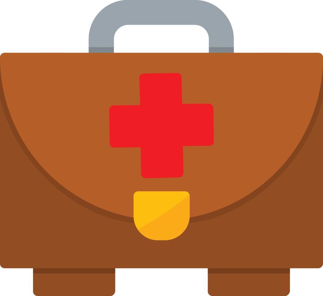 First Aid Kit Flat Icon vector