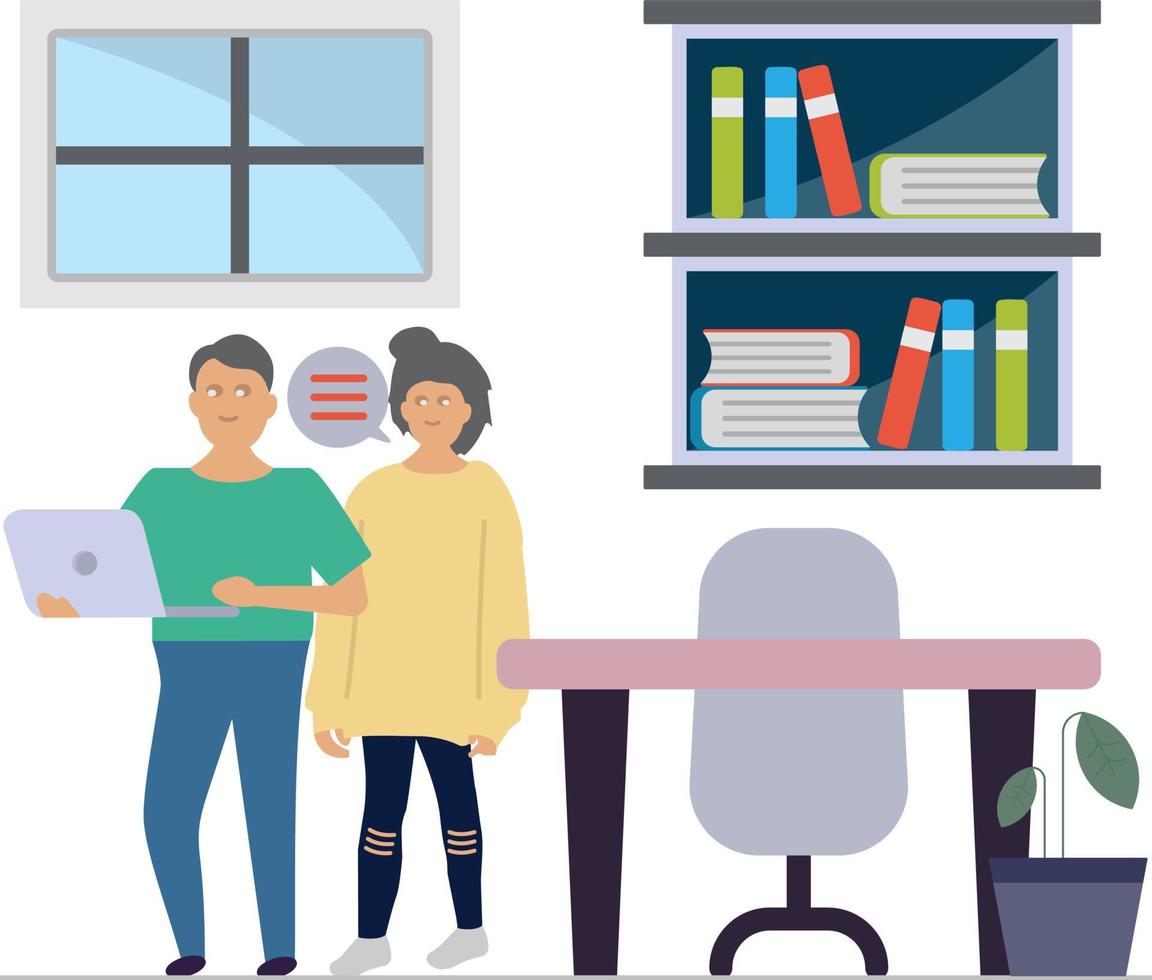 Conversation Illustration Design vector