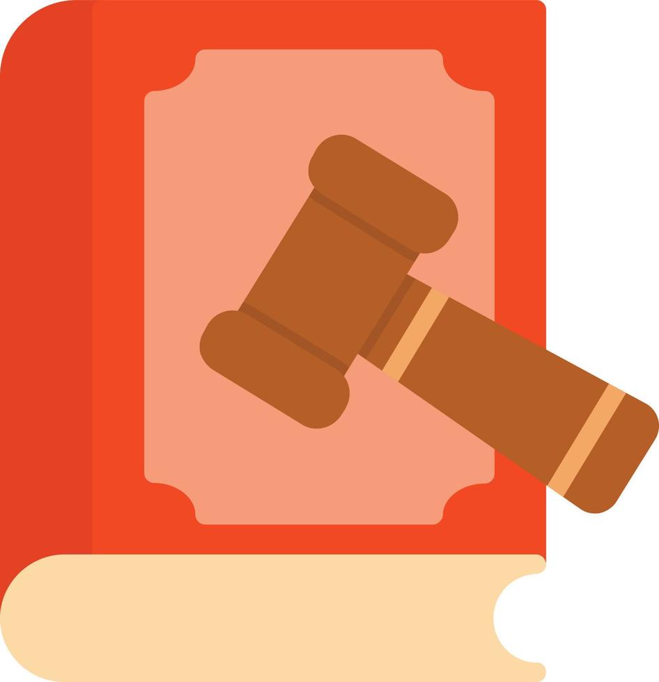 Law Book Flat Icon vector