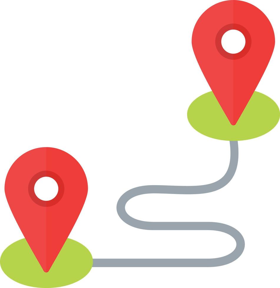 Destination Flat Icon vector